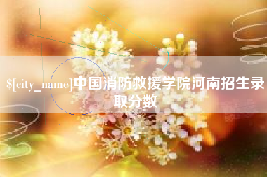 陵水中国消防救援学院河南招生录取分数