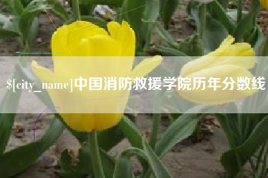 陵水中国消防救援学院历年分数线