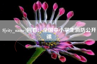 陵水回看：全国中小学生消防公开课
