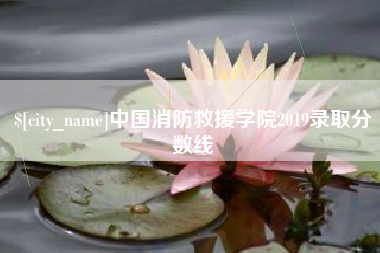 陵水中国消防救援学院2019录取分数线