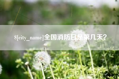 陵水全国消防日是第几天？