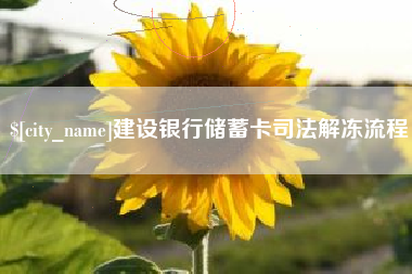 陵水建设银行储蓄卡司法解冻流程