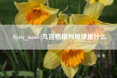 陵水九宫格排列规律是什么