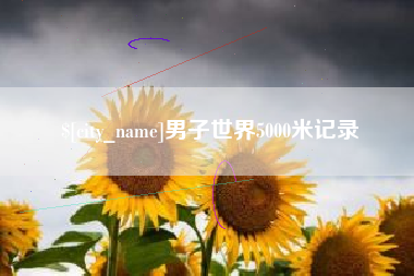 陵水男子世界5000米记录