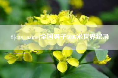 陵水全国男子5000米世界纪录