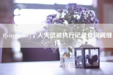 陵水个人失信被执行记录查询阚继伟