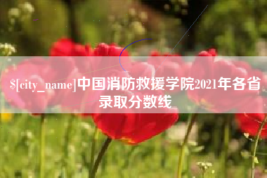 陵水中国消防救援学院2021年各省录取分数线