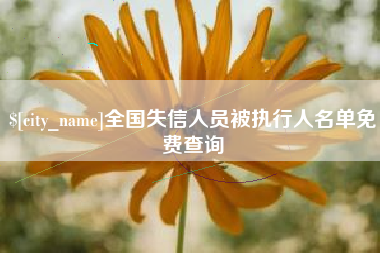 陵水全国失信人员被执行人名单免费查询