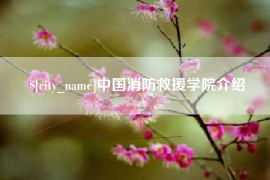 陵水中国消防救援学院介绍