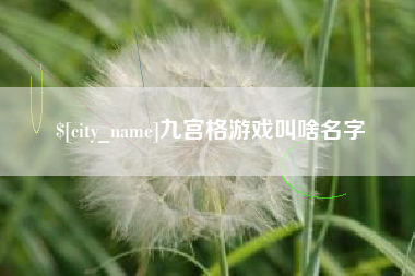 陵水九宫格游戏叫啥名字