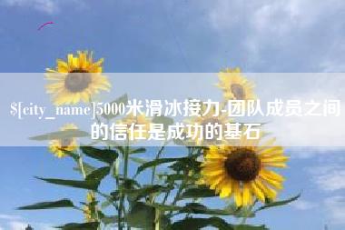 陵水5000米滑冰接力-团队成员之间的信任是成功的基石