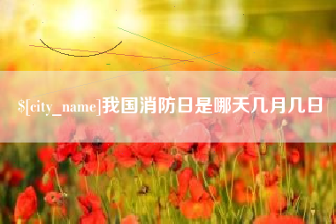 陵水我国消防日是哪天几月几日