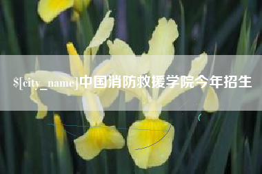 陵水中国消防救援学院今年招生