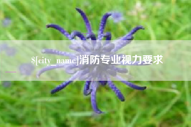 陵水消防专业视力要求