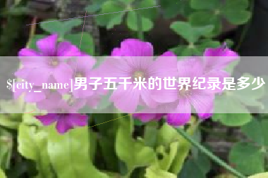 陵水男子五千米的世界纪录是多少