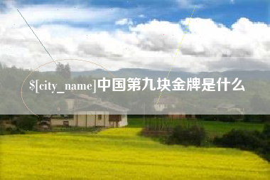 陵水中国第九块金牌是什么