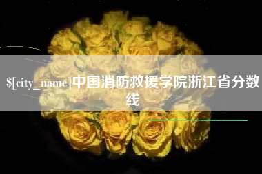 陵水中国消防救援学院浙江省分数线