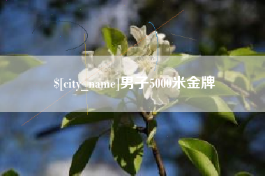 陵水男子5000米金牌