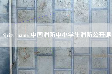 陵水中国消防中小学生消防公开课