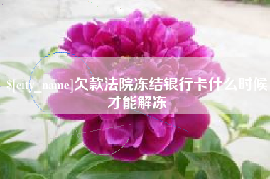 陵水欠款法院冻结银行卡什么时候才能解冻