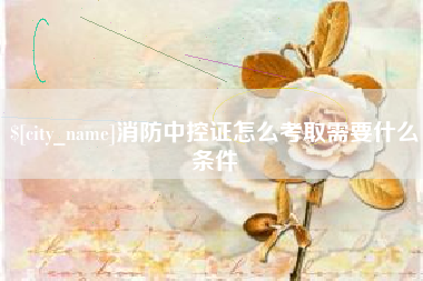 陵水消防中控证怎么考取需要什么条件