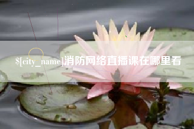 陵水消防网络直播课在哪里看