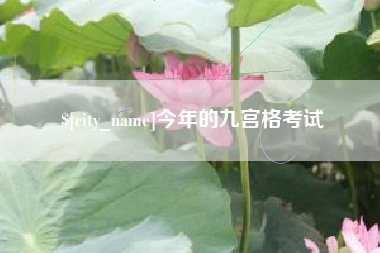 陵水今年的九宫格考试