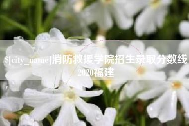 陵水消防救援学院招生录取分数线2020福建