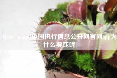 陵水中国执行信息公开网官网app为什么要钱呢