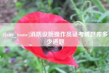 陵水消防设施操作员证考试题库多少道题