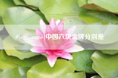 陵水中国六块金牌分别是
